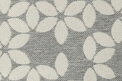 Special Order Scalamandre Sonnen Pause Shadow Dark Gray White Reversible Ivory Floral Geometric MSRP USD284/y