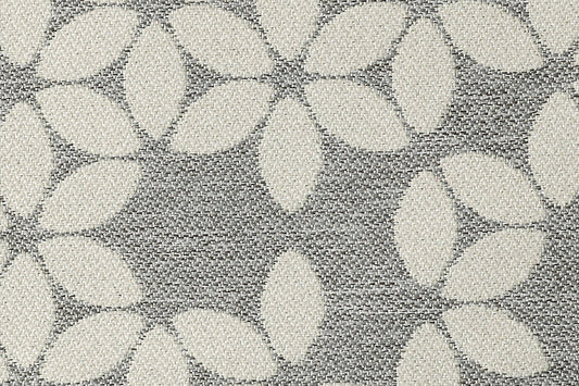 Special Order Scalamandre Sonnen Pause Shadow Dark Gray White Reversible Ivory Floral Geometric MSRP USD284/y