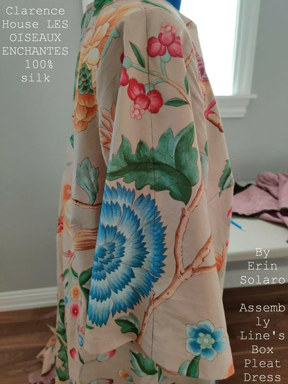 Clarence House Les Oiseaux Enchantes Bird Ratti Silk Italian Peach Pink MSRP USD 642/Y