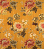 Special Order Scalamandre Colony Perrault Gold Pink Green Floral Pomegranate Cotton Silk MSRP USD710/y