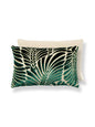 Scalamandre Plumes 14 X 22 - Viridian / Beige Decorative Pillow