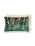 Scalamandre Plumes 14 X 22 - Viridian / Beige Decorative Pillow