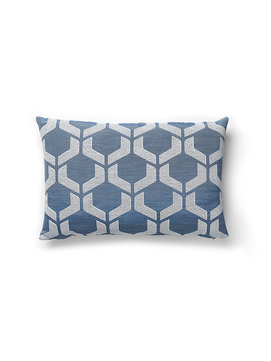 Old World Weavers Craquele 14 X 22 - Blue Storm Decorative Pillow