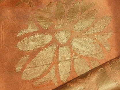 Osborne &amp; Little 100%silk Satin Peach Cantalop