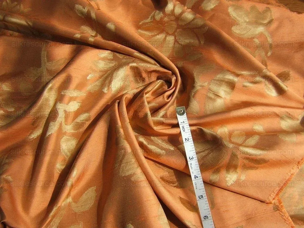 Osborne &amp; Little 100%silk Satin Peach Cantalop
