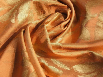 Osborne &amp; Little 100%silk Satin Peach Cantalop