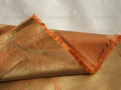 Osborne &amp; Little 100%silk Satin Peach Cantalop