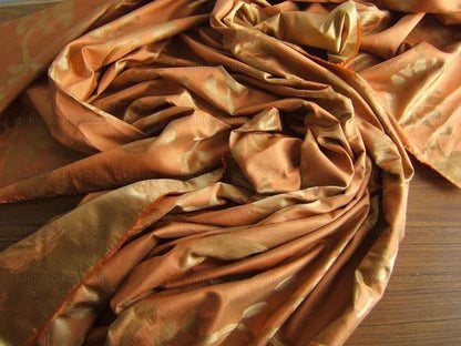 Osborne &amp; Little 100%silk Satin Peach Cantalop