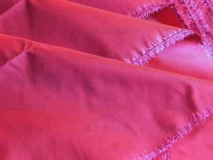 By yard Scalamandre 100% silk Taffeta Rose Pink With Hot Crimson Red Shot