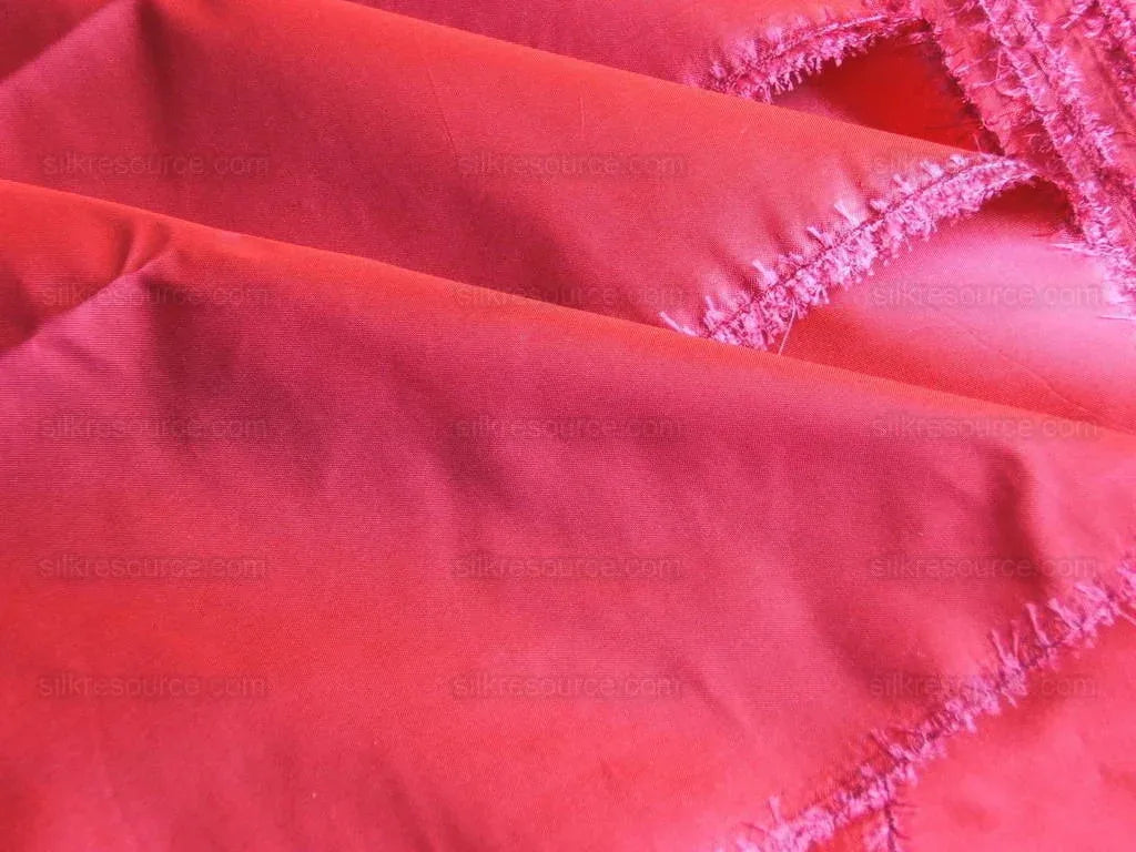 By yard Scalamandre 100% silk Taffeta Rose Pink With Hot Crimson Red Shot