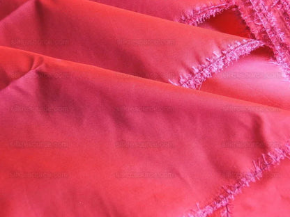 By yard Scalamandre 100% silk Taffeta Rose Pink With Hot Crimson Red Shot