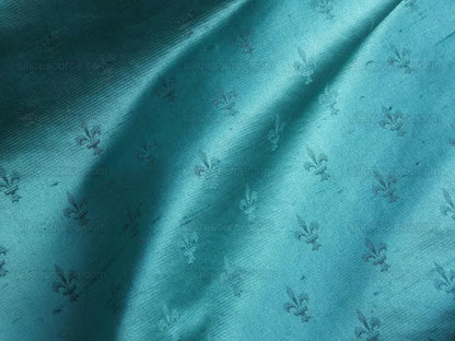 Scalamandre 100%silk Fleur De Lys Satin Damask