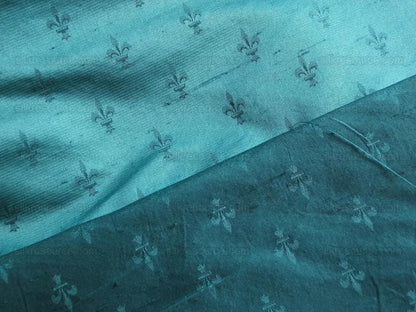 Scalamandre 100%silk Fleur De Lys Satin Damask