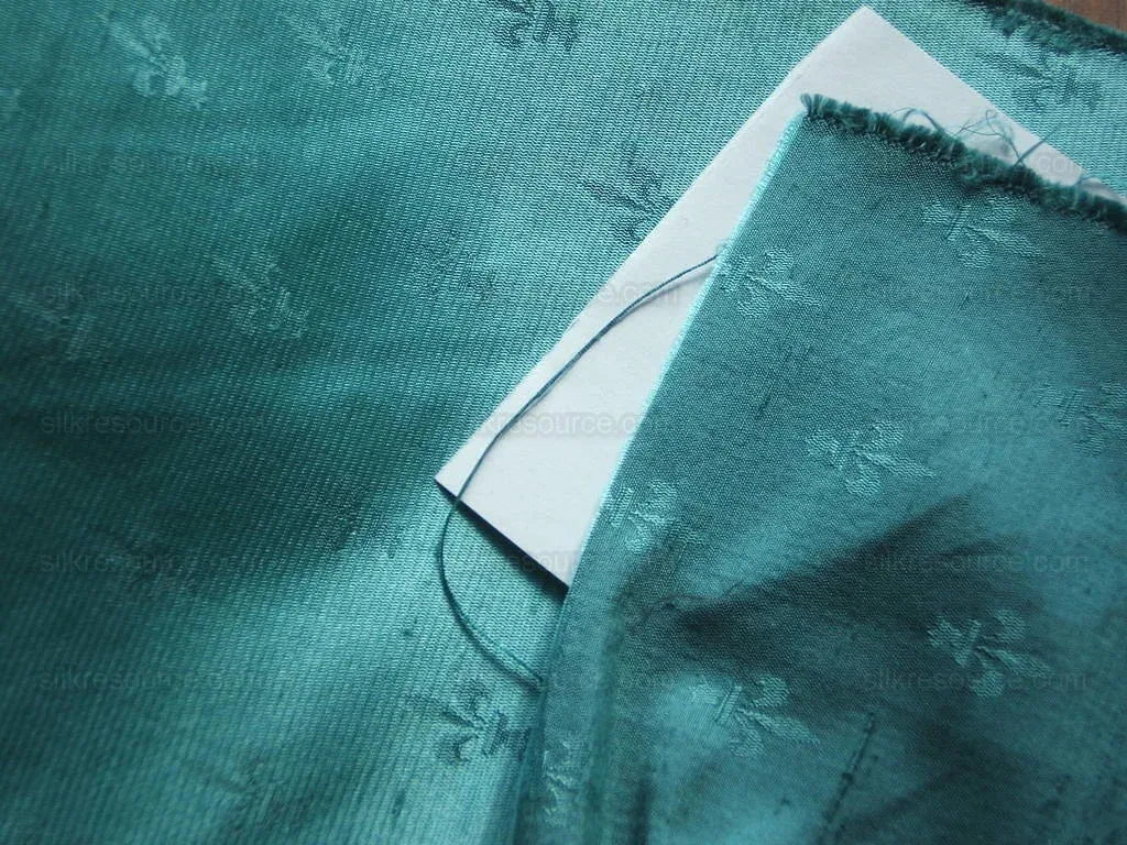 Scalamandre 100%silk Fleur De Lys Satin Damask