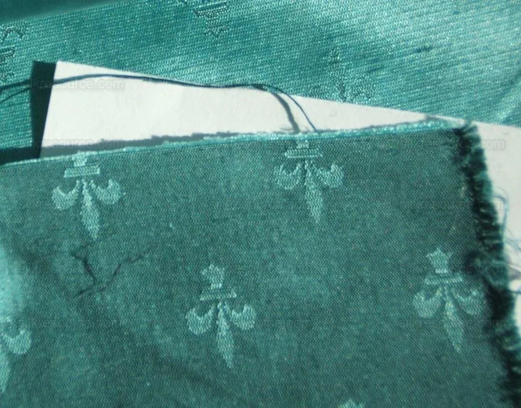 Scalamandre 100%silk Fleur De Lys Satin Damask