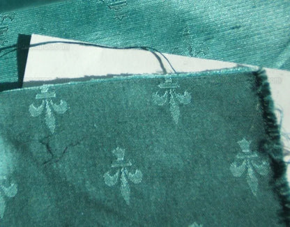 Scalamandre 100%silk Fleur De Lys Satin Damask