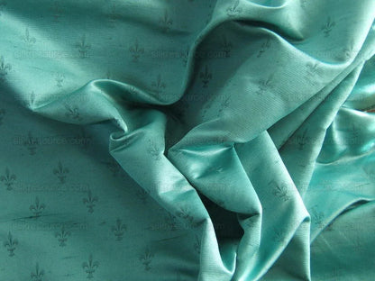 Scalamandre 100%silk Fleur De Lys Satin Damask