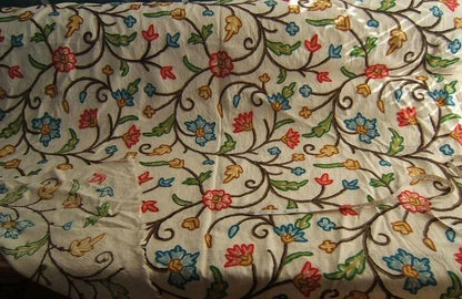 Hand-made Crewel 100%wool On Cotton