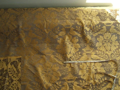 Special Order By yard Scalamandre 100%silk Love Bird Chocolate and Gold MSRP USD 748/Y