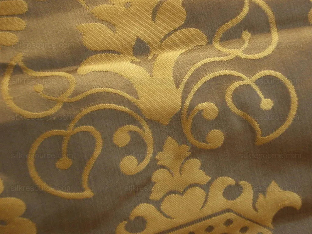 Special Order By yard Scalamandre 100%silk Love Bird Chocolate and Gold MSRP USD 748/Y