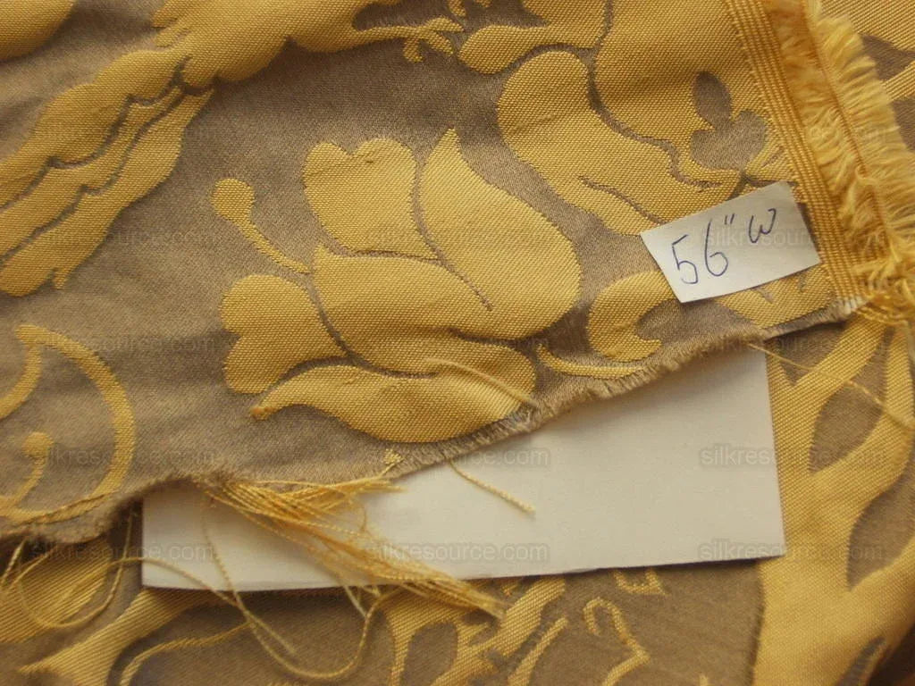 Special Order By yard Scalamandre 100%silk Love Bird Chocolate and Gold MSRP USD 748/Y