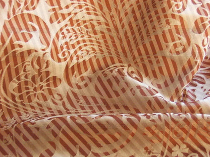 Scalamandre100%silk "colette" Copper And Ivory