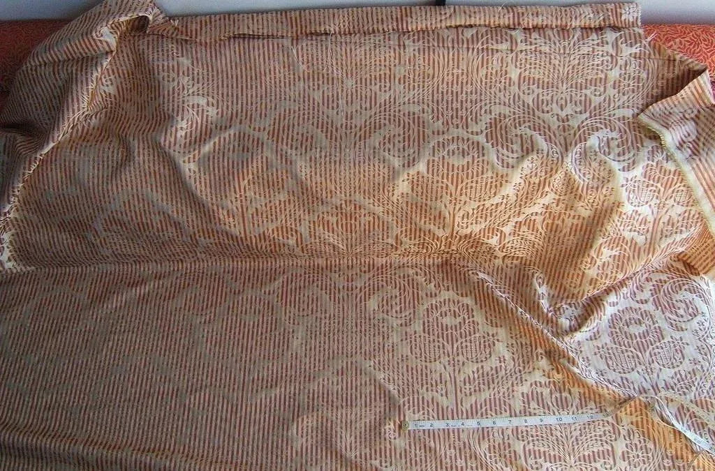 Scalamandre100%silk "colette" Copper And Ivory