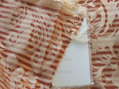 Scalamandre100%silk "colette" Copper And Ivory