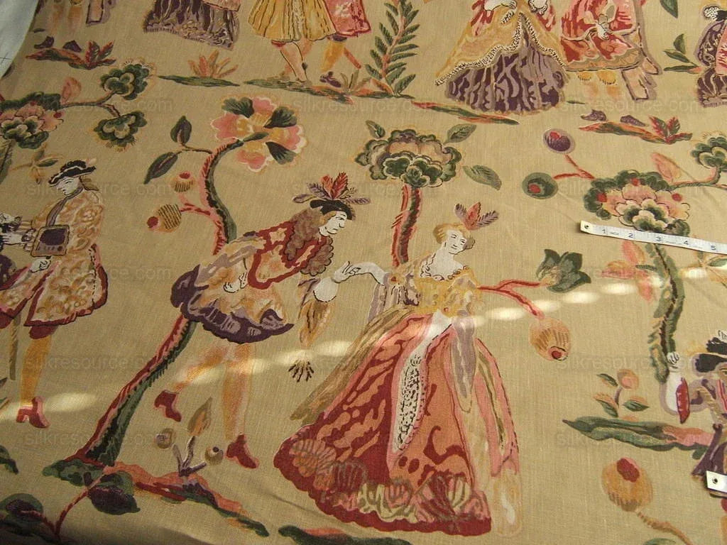 Clarence House "vieille Flandre" Print Linen
