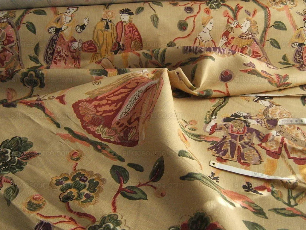 Clarence House "vieille Flandre" Print Linen