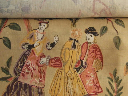 Clarence House "vieille Flandre" Print Linen