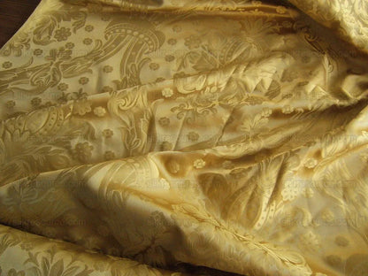 Regency  100%silk Damask Yellow Gold