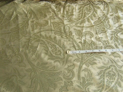 100%silk Damask Paisley Damask Sage Silver