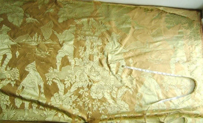 Scalamandre Yang Tze Chinoisery Silk Toile Pea Celadon MSRP USD 259/
