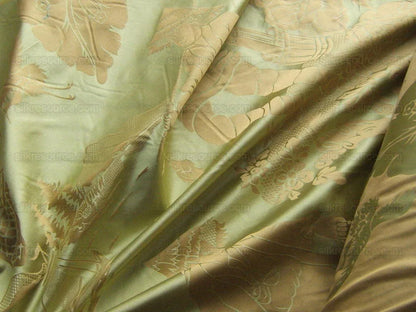Scalamandre Yang Tze Chinoisery Silk Toile Pea Celadon MSRP USD 259/