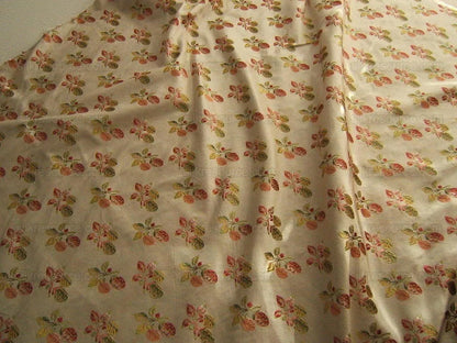 Classic French Court *strawberry* 100%silk Lisere Marie Antoinette By yard