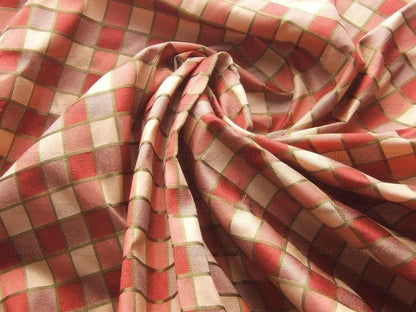 Kravet 100% Silk "intrigue" Raspberry And Gold