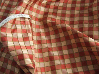 Kravet 100% Silk "intrigue" Raspberry And Gold