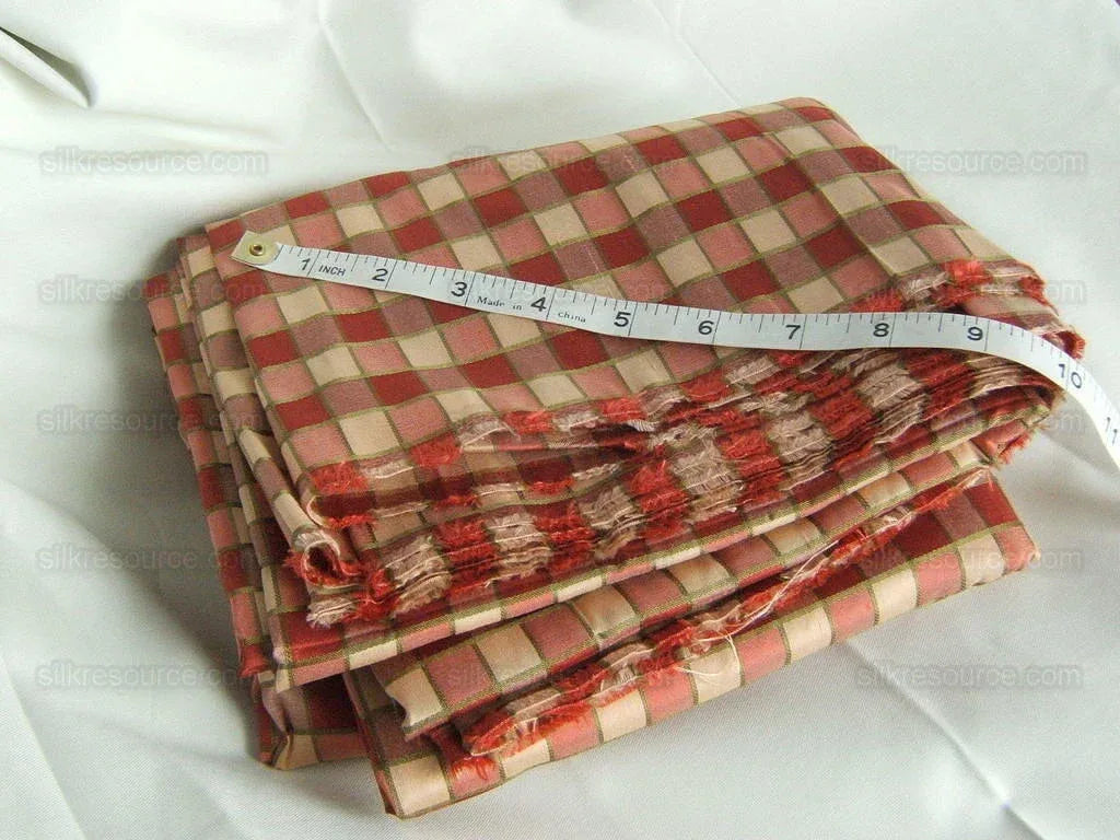 Kravet 100% Silk "intrigue" Raspberry And Gold