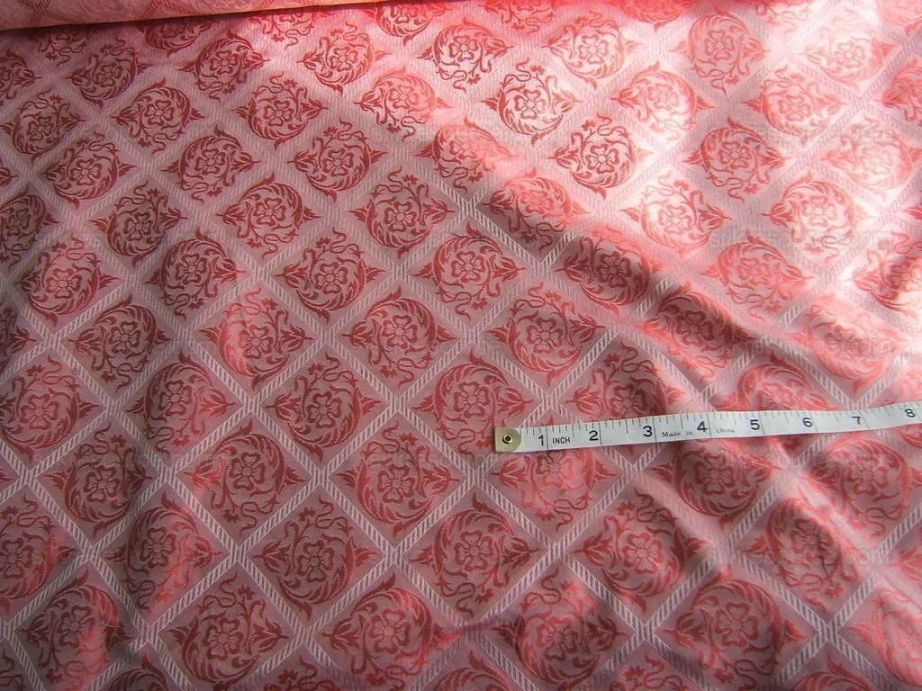 Baranzelli/scalamandre Lachenel 100% Silk Pink Lampas
