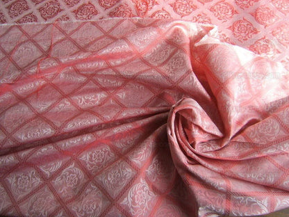 Baranzelli/scalamandre Lachenel 100% Silk Pink Lampas