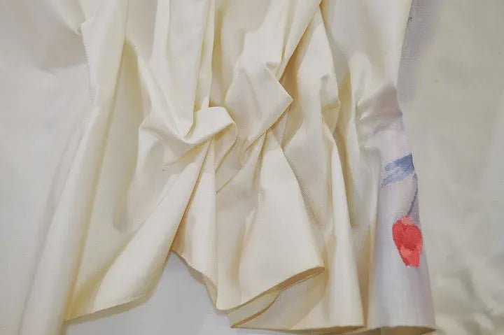 Unused Silk Nagoya Silk Obi Belt Charming Red Rose 2.3m x 35cm 90.5 x13.7 inches