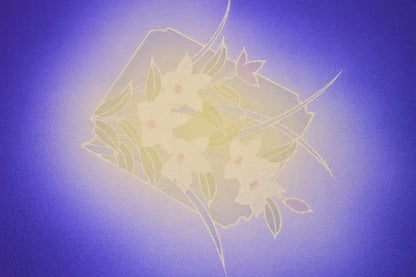 UN-USED SILK TSUKESAGE BOLT Chrysanthemum Clematis 12m x 37cm 