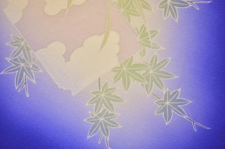 UN-USED SILK TSUKESAGE BOLT Chrysanthemum Clematis 12m x 37cm 