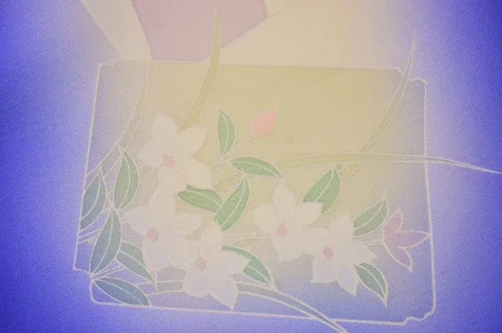 UN-USED SILK TSUKESAGE BOLT Chrysanthemum Clematis 12m x 37cm 