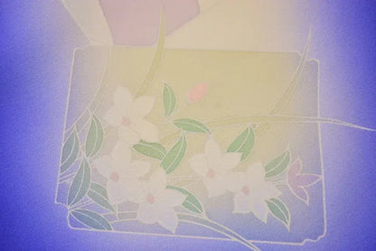 UN-USED SILK TSUKESAGE BOLT Chrysanthemum Clematis 12m x 37cm 