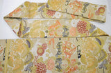 Vintage Silk Nagoya Obi Belt Chrysanthemum Drum 3.25m x 15 - 30cm