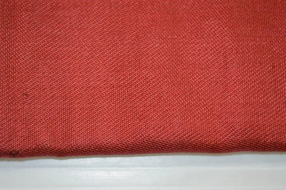 Vintage Silk Nagoya Obi Belt Red Folding Fan/Plum Blossom 3.3m x 15 - 30cm