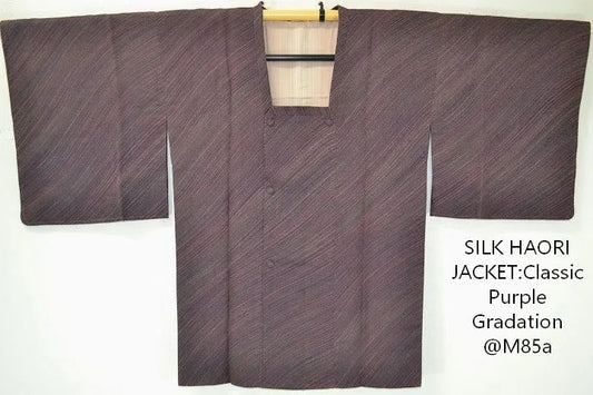 Vintage Silk Haori jacket Classic Purple Gradation