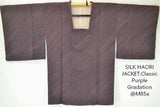 Vintage Silk Haori jacket Classic Purple Gradation
